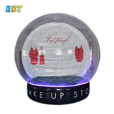 hot selling pvc 2m photo snow globe inflatable lovely snow globe for Advertisement