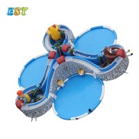 Factory outdoor large commercial kids inflatable water aqua park for summer