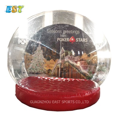 Custom design outdoor inflatable snow globe decorations for thanksgiving/ Christmas/ Halloween