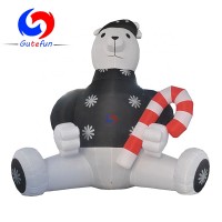 6m inflatable Christmas polar bear, inflatable polar bear christmas decor outdoor