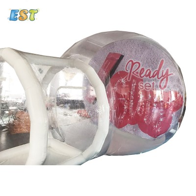 Modern large winter snow globe Christmas inflatable snowglobe with photo insert for people