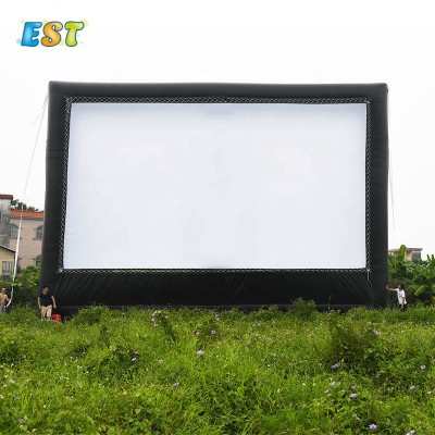 Hot Selling 40ft Inflatable Projector Movie Screen Inflatable Cinema Screen For Outdoor and Indoor Use