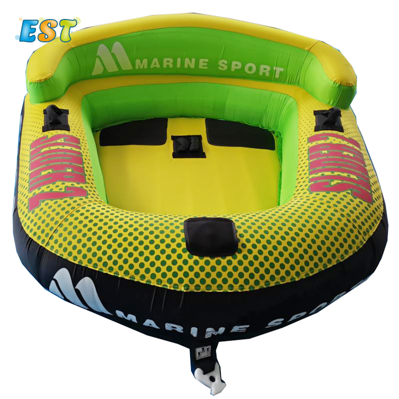 2 persons inflatable ski tube towable Inflatable towable boat for water sport game