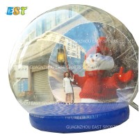 Wholesale customized big size Christmas inflatable snow globes with snow man Christmas decor